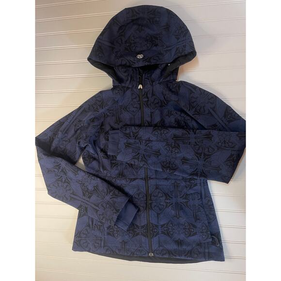 Lululemon RARE Apres Yoga Jacket Cinch Waist Dancers in the Snow Size Womens 8 - Picture 1 of 9